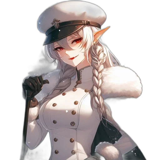 staff, hat, crown, jacket transparent PNG cut-out