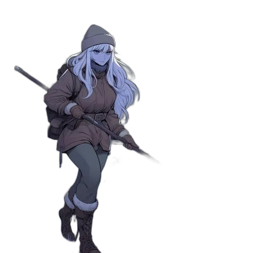 staff, weapon, jacket, sword transparent PNG cut-out