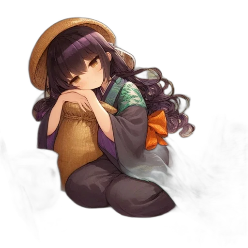 hat, dress, staff, jacket transparent PNG cut-out