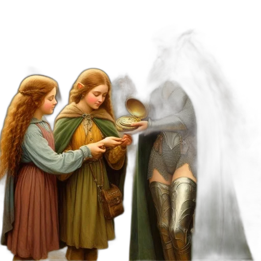 fantasy art, concept art, oil painting, photorealistic transparent PNG cut-out