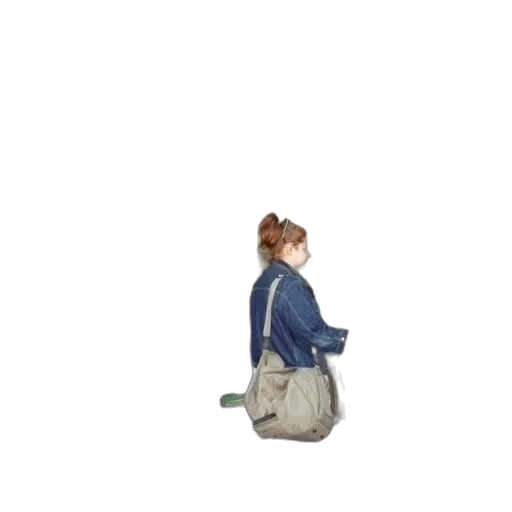 staff, jacket, umbrella, hair transparent PNG cut-out