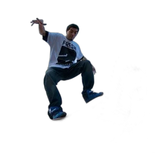staff, photorealistic, 3d render, skateboarder transparent PNG cut-out