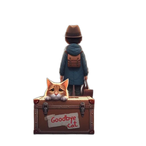 hat, concept art, 3d render, pixel art transparent PNG cut-out