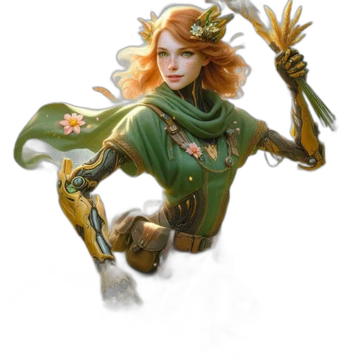 staff, crown, fantasy art, concept art transparent PNG cut-out