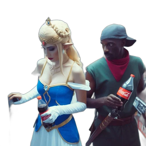 dress, weapon, sword, staff transparent PNG cut-out