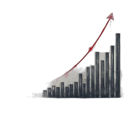 graph, shows, percent, decline transparent PNG cut-out