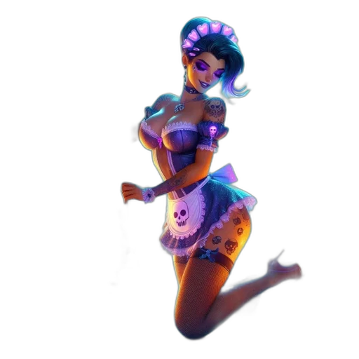 dress, weapon, robot, staff transparent PNG cut-out