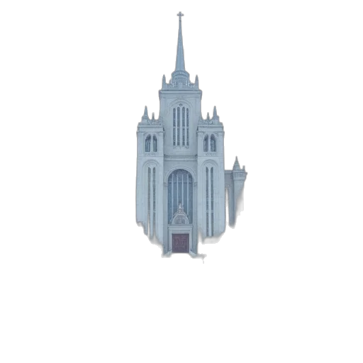 building, crown, robot, staff transparent PNG cut-out