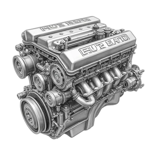 car, pencil sketch, 3d render, photorealistic transparent PNG cut-out