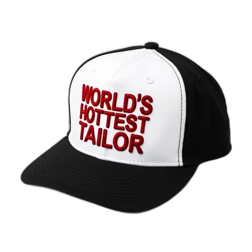 hat, 3d render, black, white transparent PNG cut-out