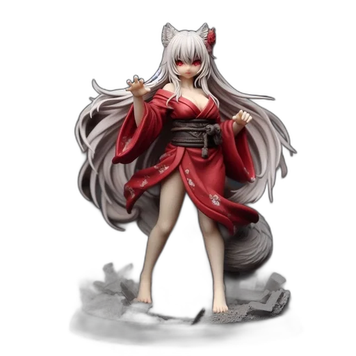 concept art, fantasy art, 3d render, anime transparent PNG cut-out