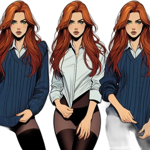 comic book art, concept art, cartoon, fantasy art transparent PNG cut-out