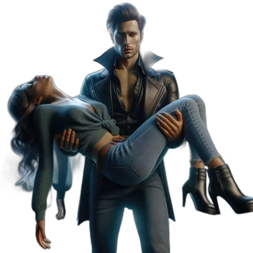 jacket, concept art, cyberpunk, 3d render transparent PNG cut-out
