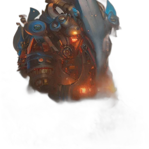 robot, weapon, face, mask transparent PNG cut-out