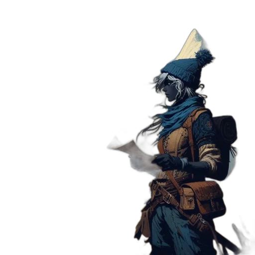 mask, staff, hat, sword transparent PNG cut-out