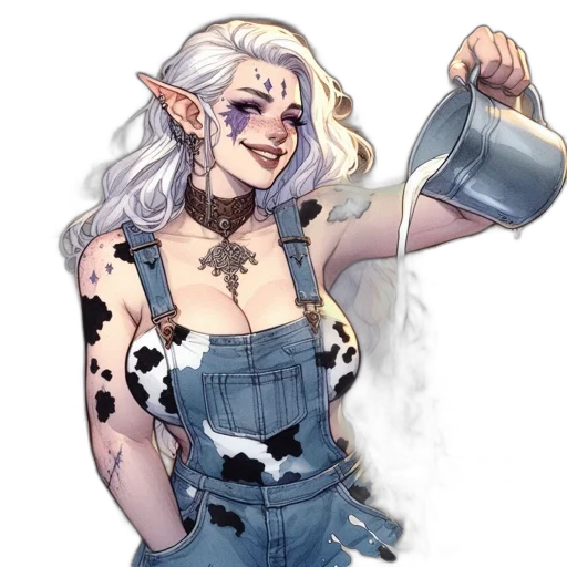 fantasy art, concept art, watercolor, pixel art transparent PNG cut-out