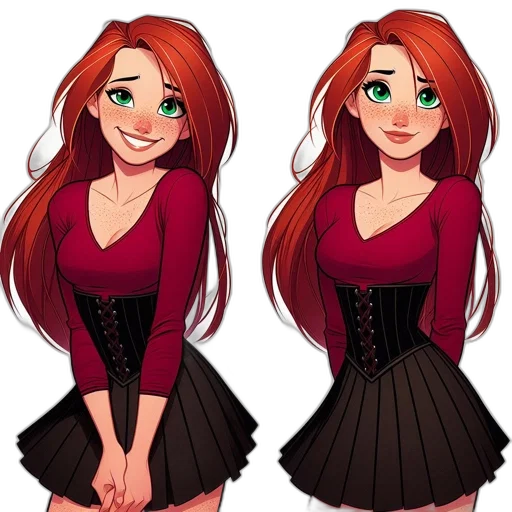 dress, cartoon, concept art, fantasy art transparent PNG cut-out