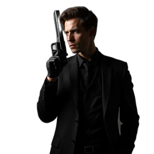 weapon, jacket, staff, concept art transparent PNG cut-out