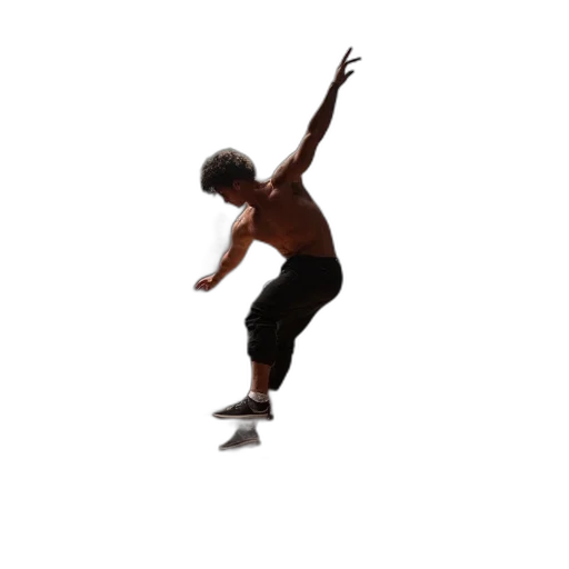 3d render, photorealistic, breakdance, stage transparent PNG cut-out