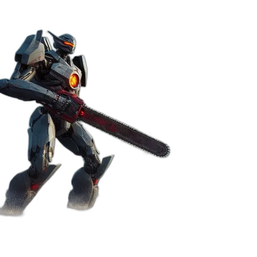weapon, robot, sword, staff transparent PNG cut-out