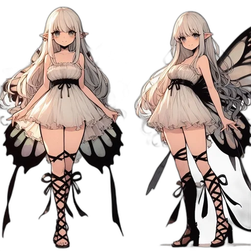 dress, creature, concept art, fantasy art transparent PNG cut-out
