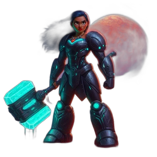 robot, weapon, staff, concept art transparent PNG cut-out
