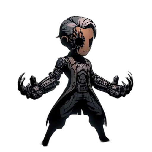 mask, robot, jacket, concept art transparent PNG cut-out