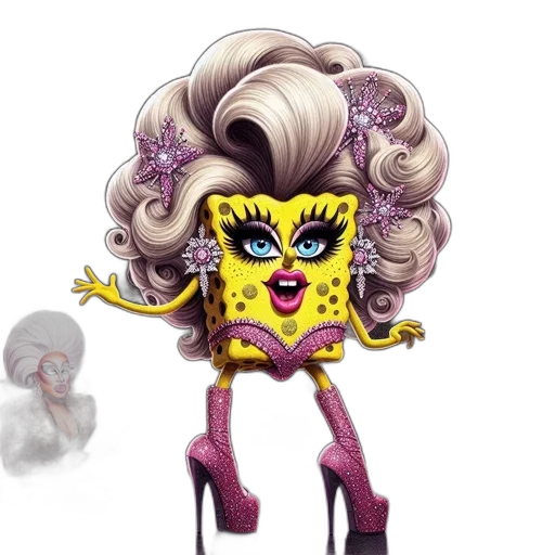 hair, creature, crown, concept art transparent PNG cut-out