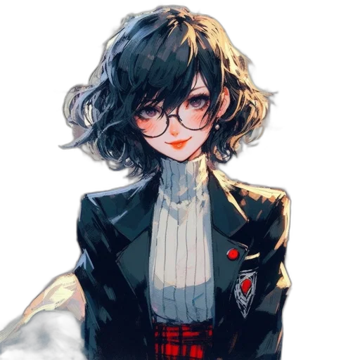 jacket, dress, face, staff transparent PNG cut-out