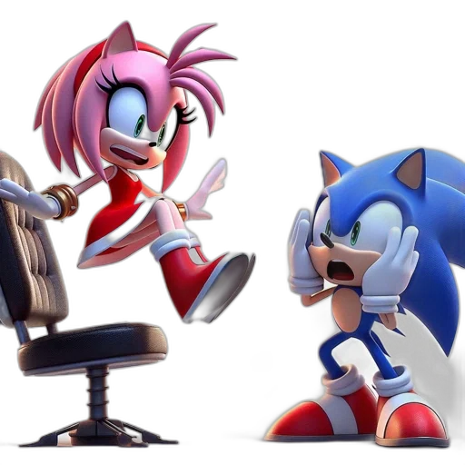 concept art, 3d render, amy, rose transparent PNG cut-out
