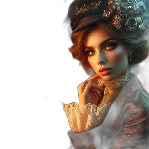 dress, crown, jewelry, face transparent PNG cut-out