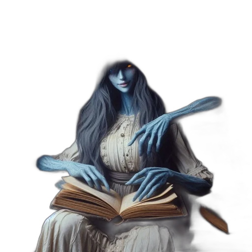 staff, creature, dress, mask transparent PNG cut-out