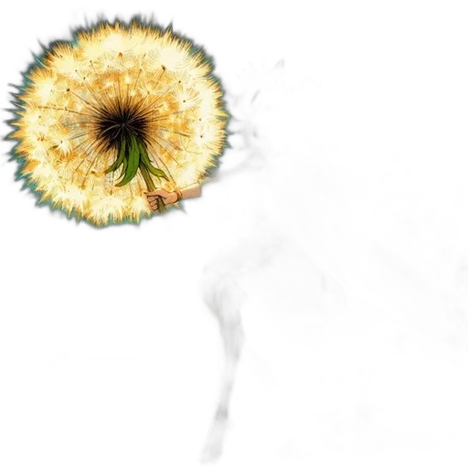 flower, hair, crown, staff transparent PNG cut-out