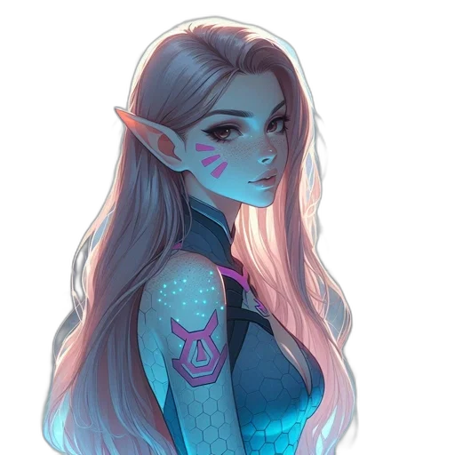 face, dress, mask, fantasy art transparent PNG cut-out
