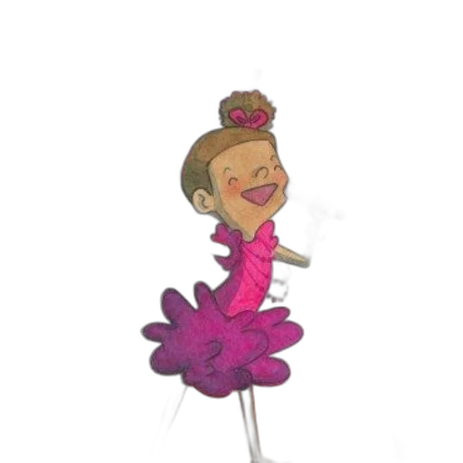 dress, staff, crown, cartoon transparent PNG cut-out