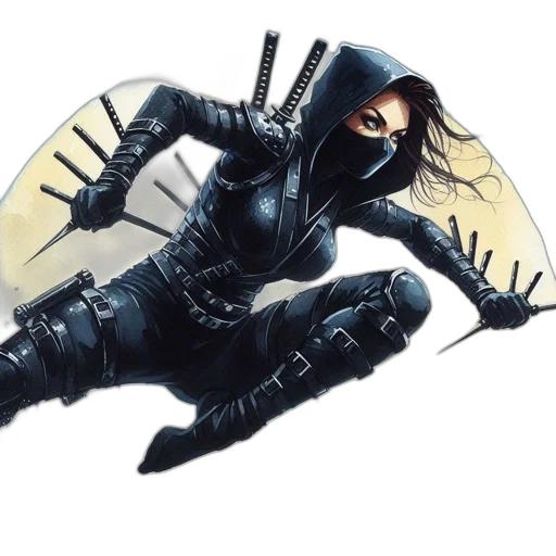 weapon, jacket, sword, concept art transparent PNG cut-out