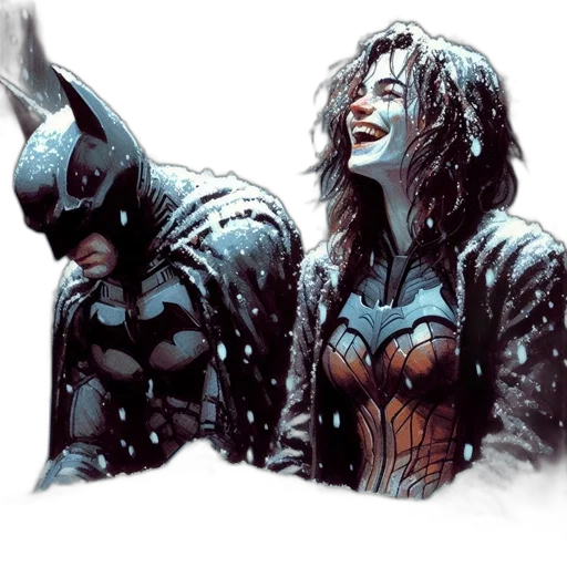 comic book art, concept art, fantasy art, snow transparent PNG cut-out