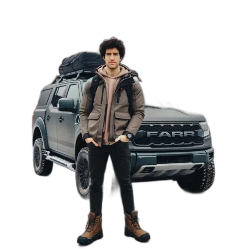 jacket, car, animal, concept art transparent PNG cut-out