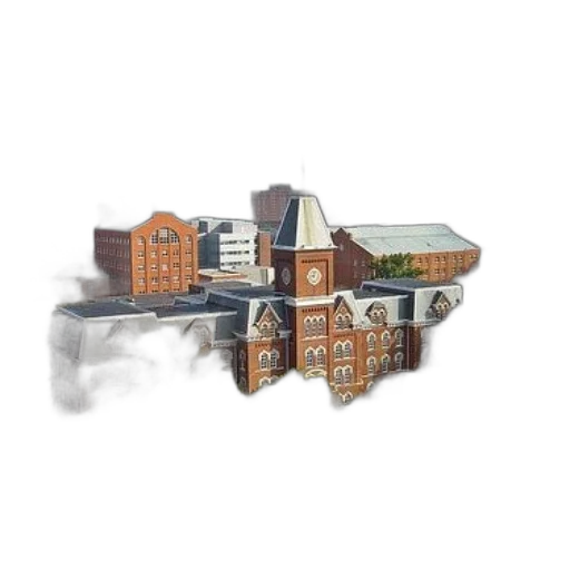 building, photorealistic, concept art, 3d render transparent PNG cut-out