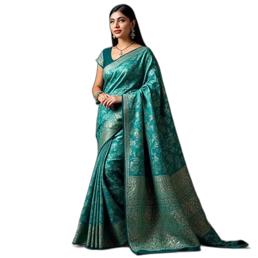 dress, green, blue, gorgeous transparent PNG cut-out