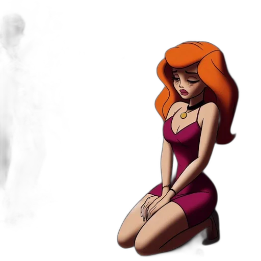 dress, concept art, comic book art, pixel art transparent PNG cut-out