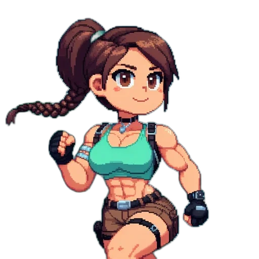 pixel art, cartoon, anime, concept art transparent PNG cut-out