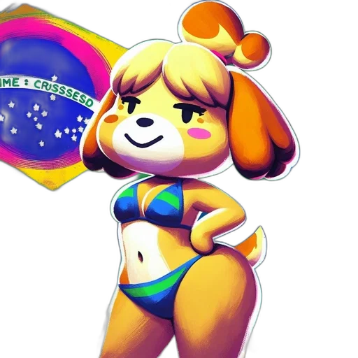 animal, vaporwave, concept art, pixel art transparent PNG cut-out