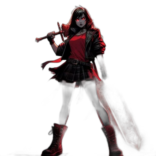 weapon, sword, staff, jacket transparent PNG cut-out