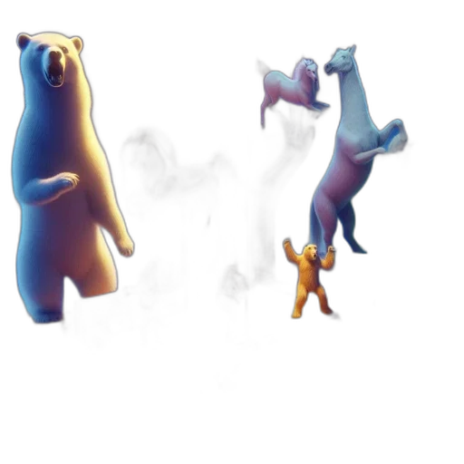 creature, animal, concept art, 3d render transparent PNG cut-out