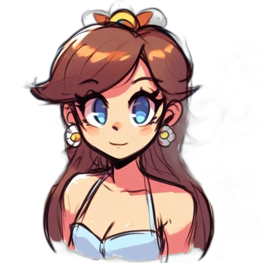 dress, crown, jewelry, pixel art transparent PNG cut-out