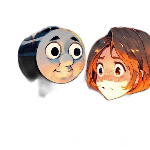 mask, concept art, cartoon, 3d render transparent PNG cut-out