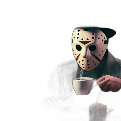 mask, concept art, 3d render, comic book art transparent PNG cut-out