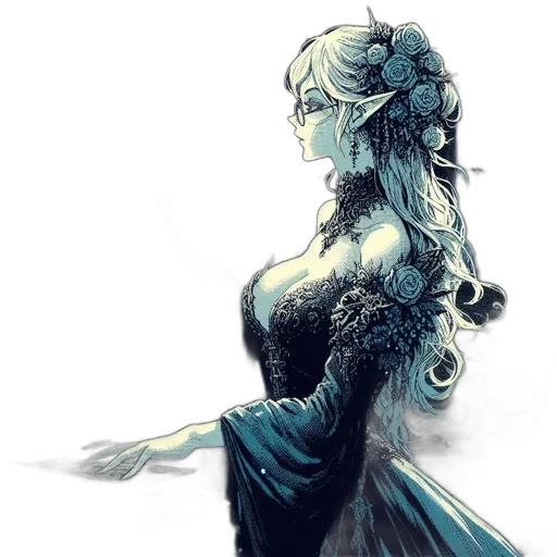 dress, crown, dragon, fantasy art transparent PNG cut-out