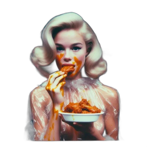 food, dress, face, crown transparent PNG cut-out